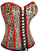 Hot! Hot! Hot! Cheetah Print Corset with Lace Ups