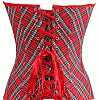 Sexy Ruby Red Plaid Little Red Riding Hood Corset