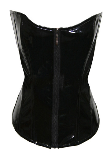 Vinyl PVC Black Corset