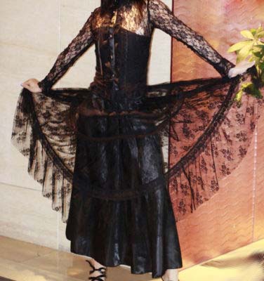 Long Black Lace Dress