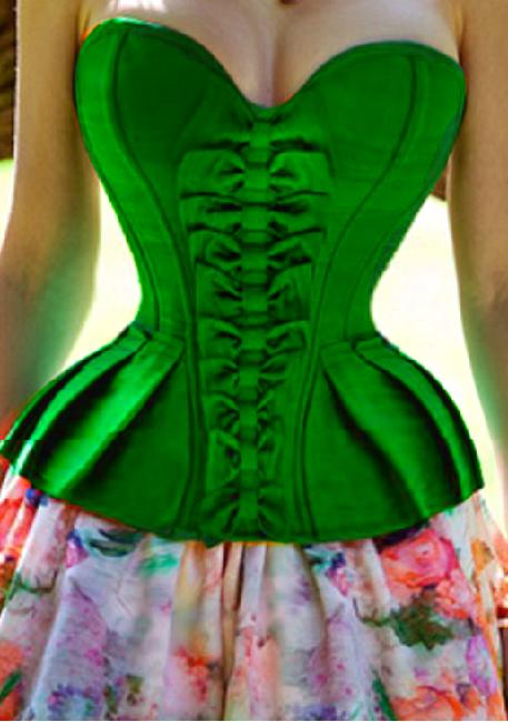 NEW Green Corset Top - Perfect party corset - Stunning Green