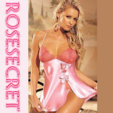 Eyelash Lace and Silk Babydoll