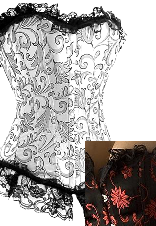 2-24 Dress Size - Stunning silver corset - Sturdy Long Line Silver Corset