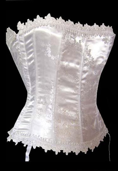 Slimming  Satin Jacquard Tapestry Strapless Corset