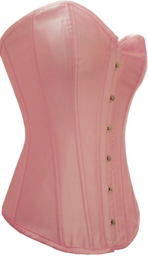 A Romantic and Elegant Pink Boned Corset