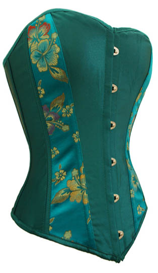 Cerulean Blue Boned Corset
