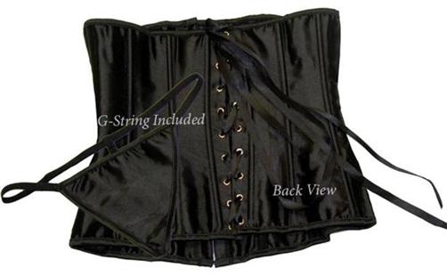 Leather OR Sturdy Satun Underbust Waist Nipping Corset also plus size leather corset