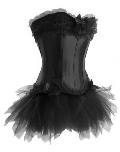 Black Corset With TuTu Skirt S-6XL