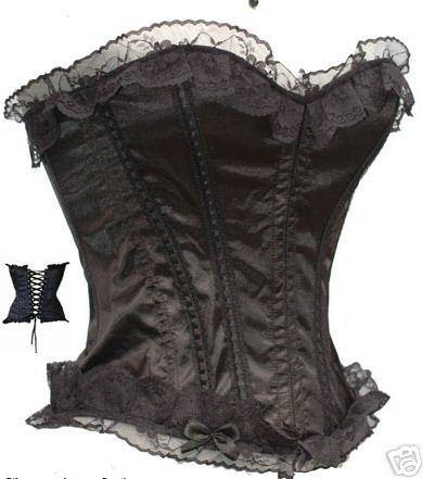 Absolutely Gorgeous Black Satin and Lace Sweetheart Corset with Lace Trim-plus size lingerie, plus size bras, full figure bras, plus size corsets, plus size stockings, large thongs, bbw thong, bbw lingerie, full figured lingerie, lingerie plus size, curvy women, dallas lingerie, lingerie, ingerie, sexy lingerie, fine lingerie, stockings, bras, corsets, g-strings, body stockings, bbw, dallas bbw, ft. worth lingerie, lingerie boutique, corsets, adult costumes, plus size costumes, silk pajamas, satin pj, plus size pajama