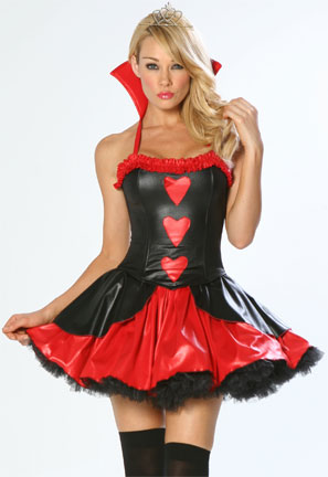 3 Piece Short Naughty Sexy Queen of Hearts Corset Costume 3 Piece Short Naughty Sexy Queen of Hearts Corset Costume