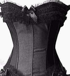 Sensuous and Elegant Black Lace Up Corset