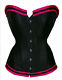 Soo hot black and pink diva corset