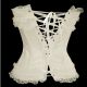 Sensuous and elegant white lace up corset perfect for any occasion.