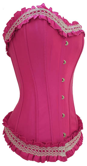 Stunning pink corset plus size pink corset sm-6xl
