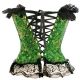 Exhilarating and Sturdy Green and Gold Corset