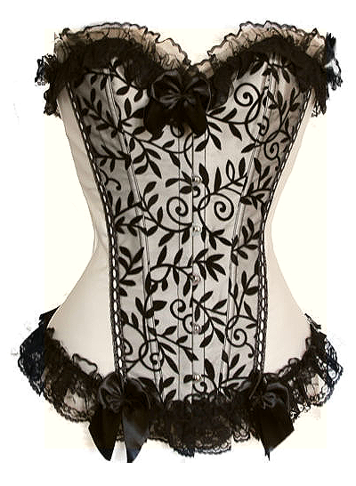 $25 Clearance Corset - Stunning flesh colored corset lightest cream with contrasting black velvet overlay (S-2X 1 of each left) $25 Clearance Corset - Stunning flesh colored corset lightest cream with contrasting black velvet overlay (S-2X 1 of each left)