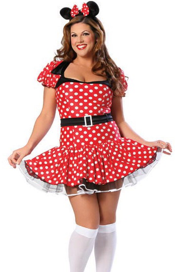 Sexy and Sensuous Miss Mouse Costume 2X-4X