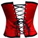 Sensuous red boned corset