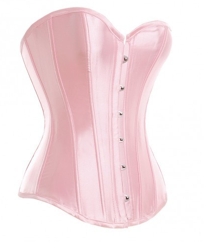 Romantic and Elegant Pink Boned Corset