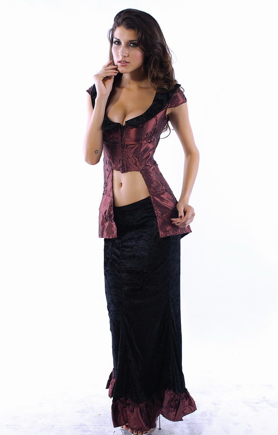 Stunning twilight vamp, witch, sorcerer, gypsy, or fortune teller costume XL-3X!